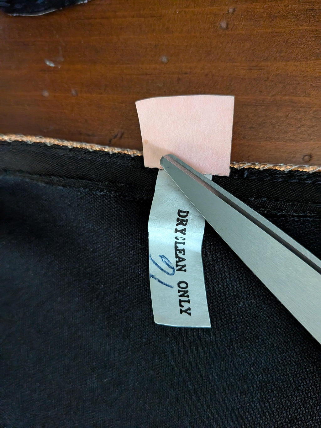 Vintage 1970s Black Tan Teardrop Pattern Dress