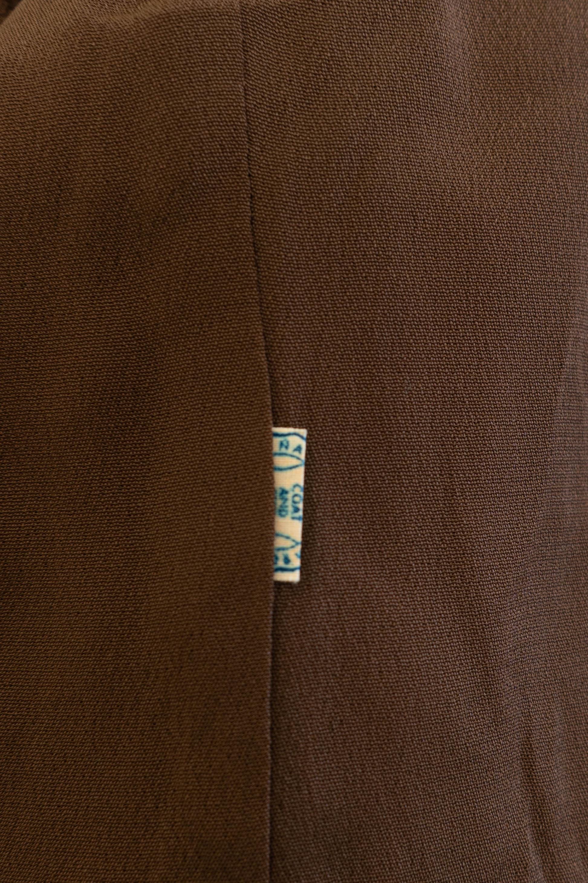 Vintage 1960s Green Faux Fur Collar Blazer