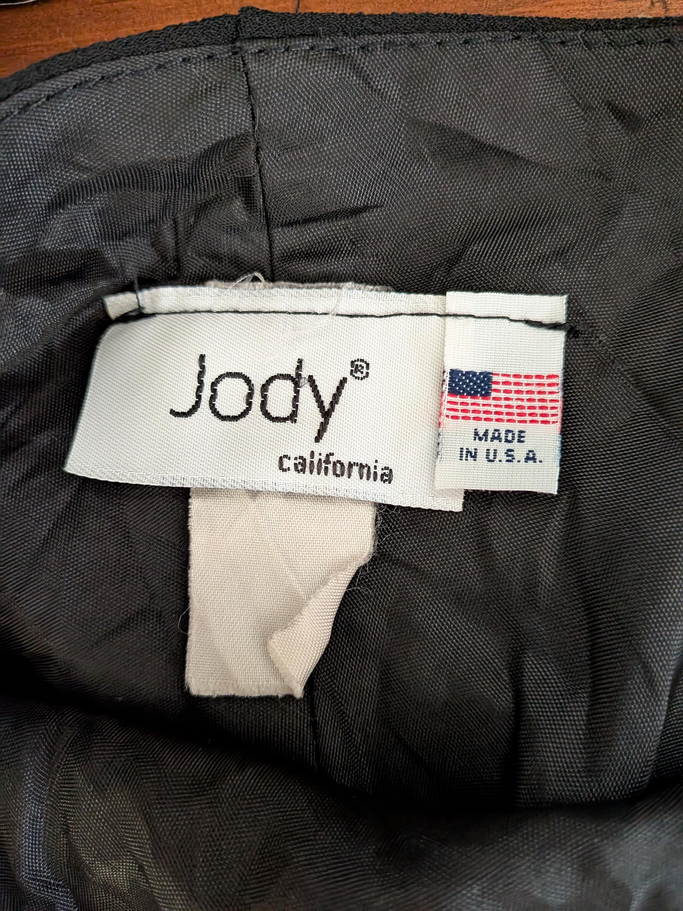 Vintage 1990s Black Rhinestone Cocktail Dress