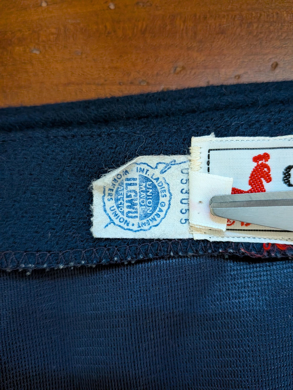 Vintage 1960s Navy Blue Belted Mini Wrap Skirt