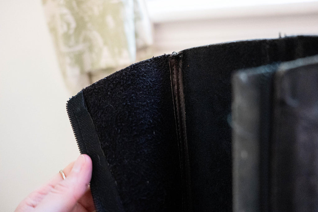 Vintage 1970s Black Leather Tall Boots