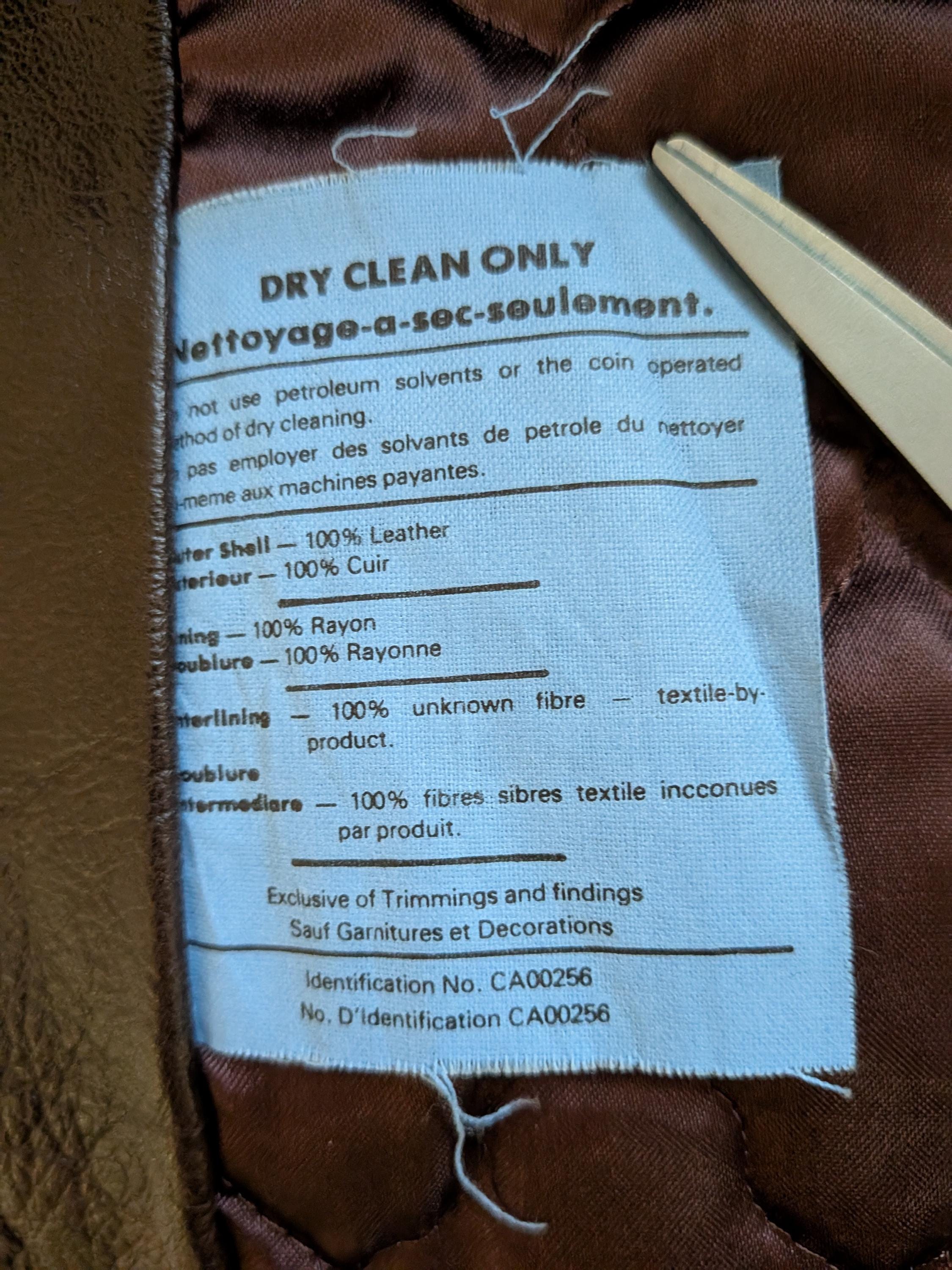 Vintage 1990s Brown Leather Jacket with Quilted Lining