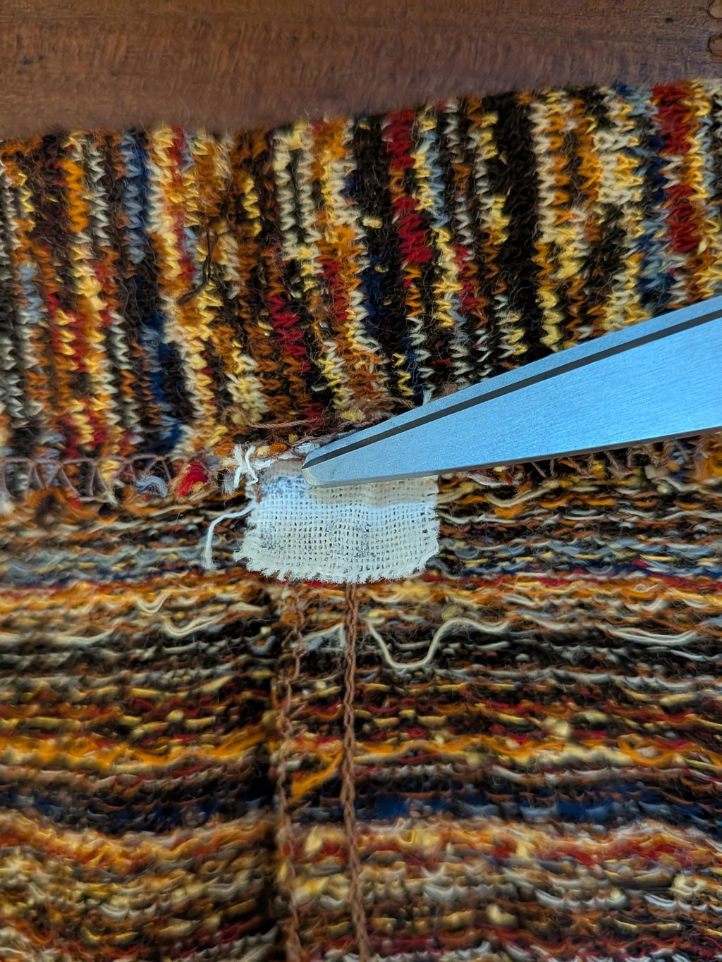 Vintage 1960s Orange Brown Mini Skirt Button Front