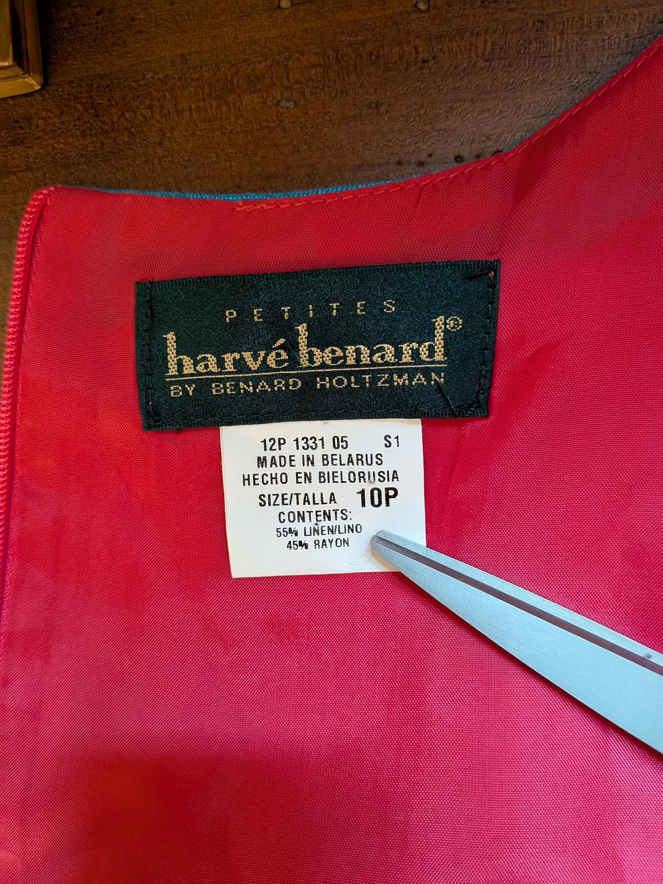 Vintage 80s does 60s Neon Pink and Blue Mod Dress